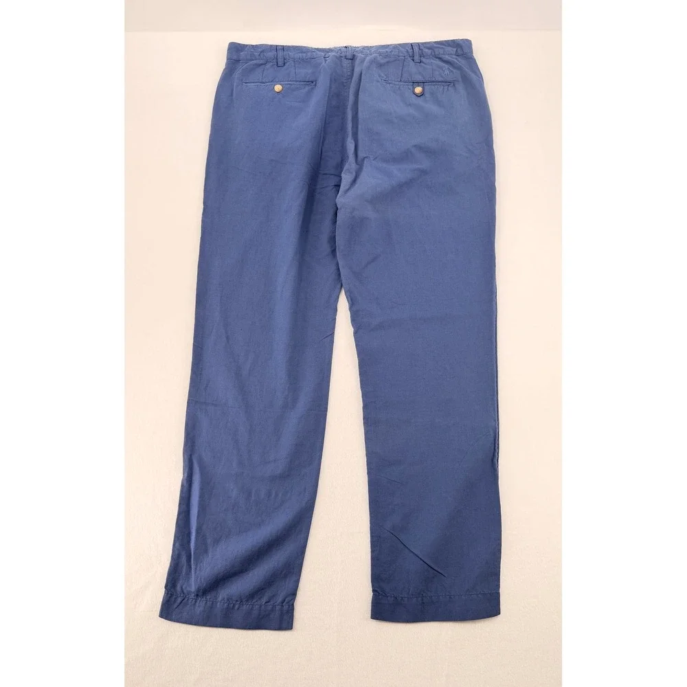 Polo Ralph Lauren Chino Pants Mens 40/32 Blue Straight‎ Fit Cotton Casual Chinos